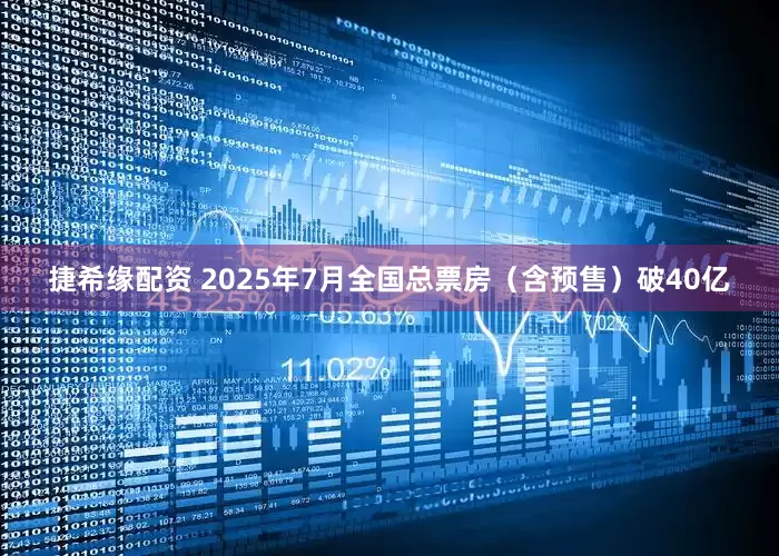 捷希缘配资 2025年7月全国总票房（含预售）破40亿
