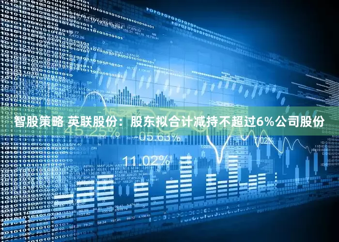 智股策略 英联股份：股东拟合计减持不超过6%公司股份